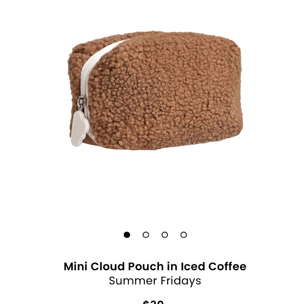 Summer Fridays Mini Cloud Pouch in Brown